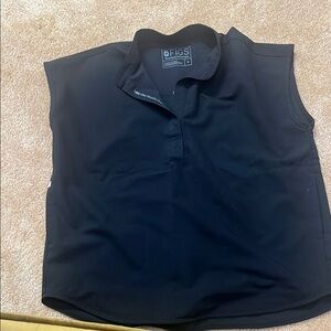 Figs Black Sleeveless Top